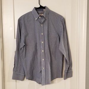 IZOD Men's Gingham Button Up Shirt Medium